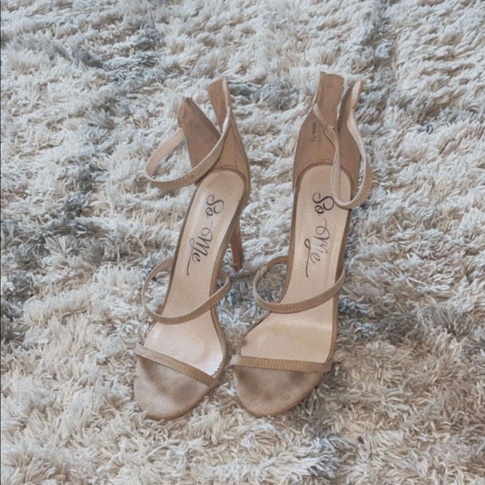 Strappy Nude Heels
